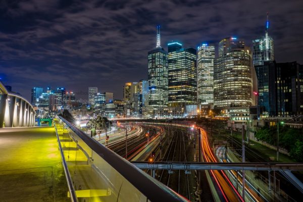 Trails of trains at night - Photos | Melbourne
